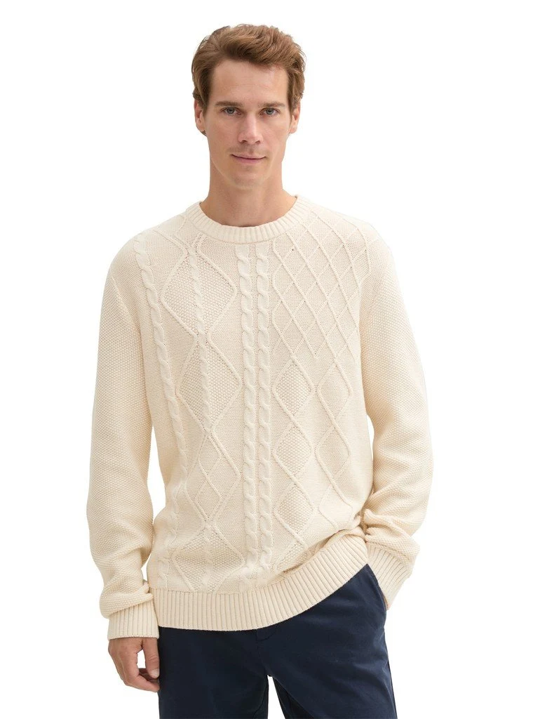 Tom Tailor Strickpullover Beige