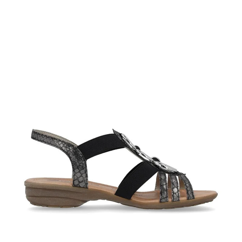 Remonte Riemchen Sandalen schwarz