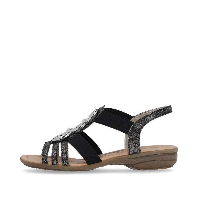Remonte Riemchen Sandalen schwarz