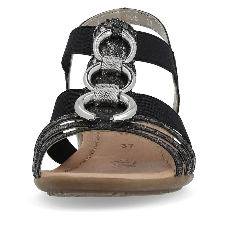 Remonte Riemchen Sandalen schwarz