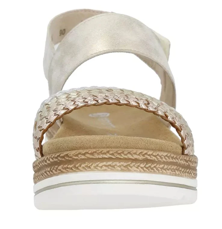 Remonte Keilsandalen creme