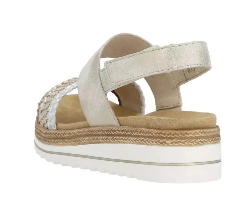 Remonte Keilsandalen creme