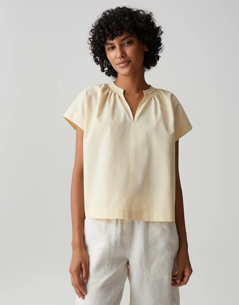 Opus Kurzarmtuniken Beige