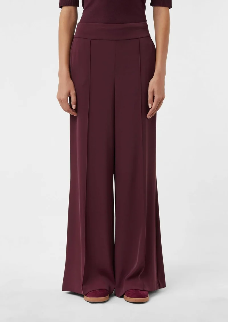COMMA Marlenehose Dunkelrot