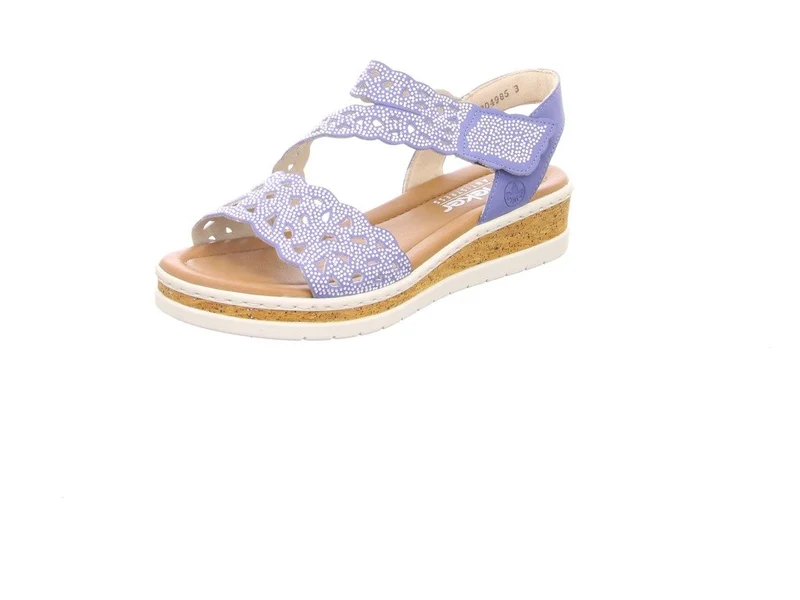 Rieker Keilsandalen blau