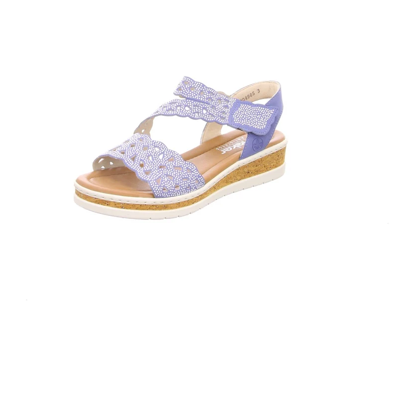 Rieker Keilsandalen blau
