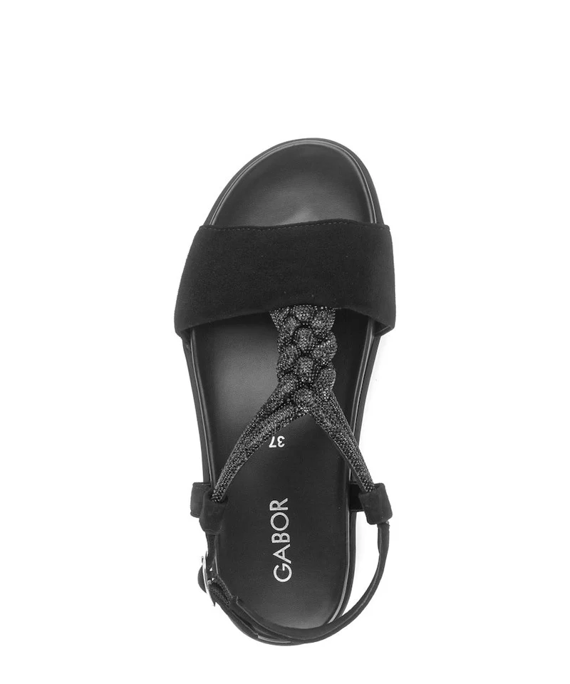 Gabor Riemchen Sandalen schwarz