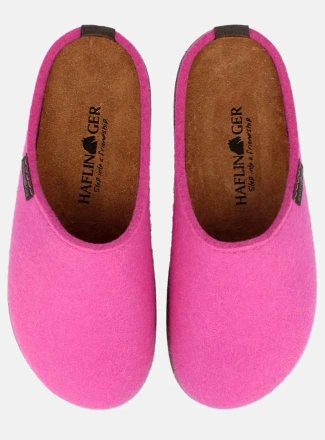 Haflinger Hausschuhe pink