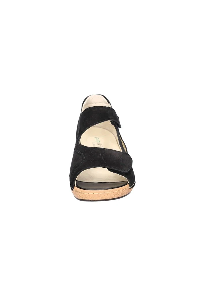 Waldläufer Komfort Sandalen schwarz