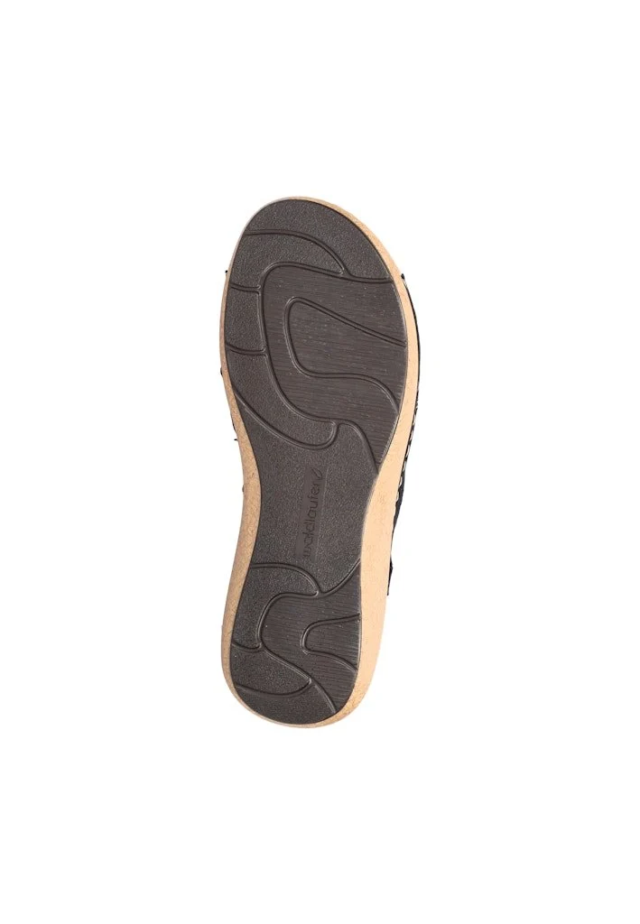 Waldläufer Komfort Sandalen schwarz
