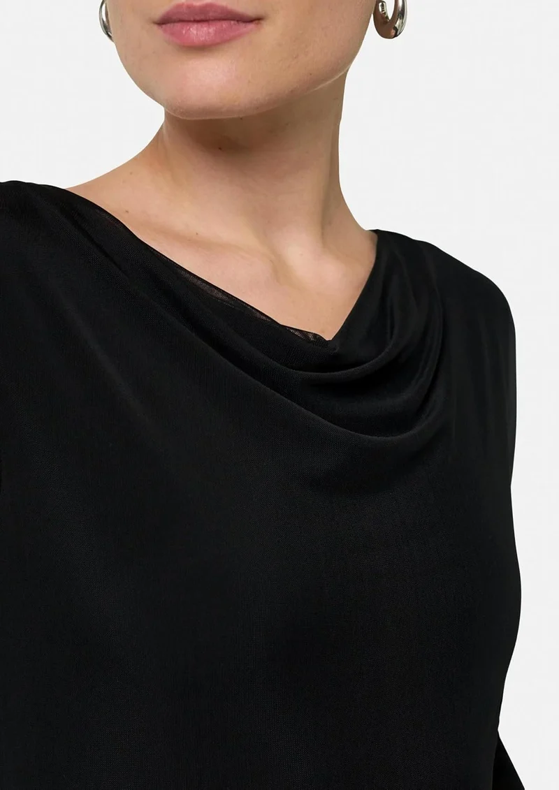 Comma Langarmshirts schwarz
