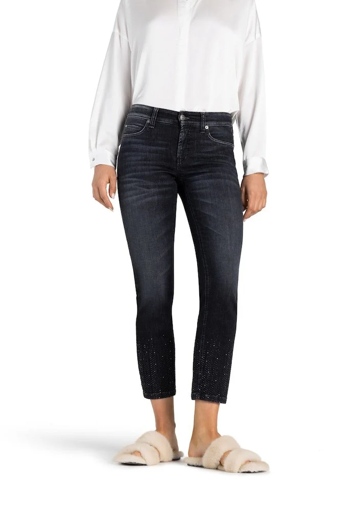 Cambio Slim Fit Jeans schwarz