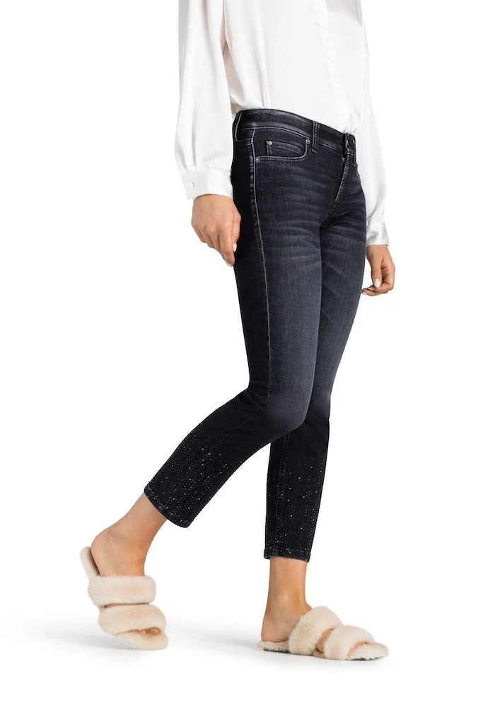 Cambio Slim Fit Jeans schwarz