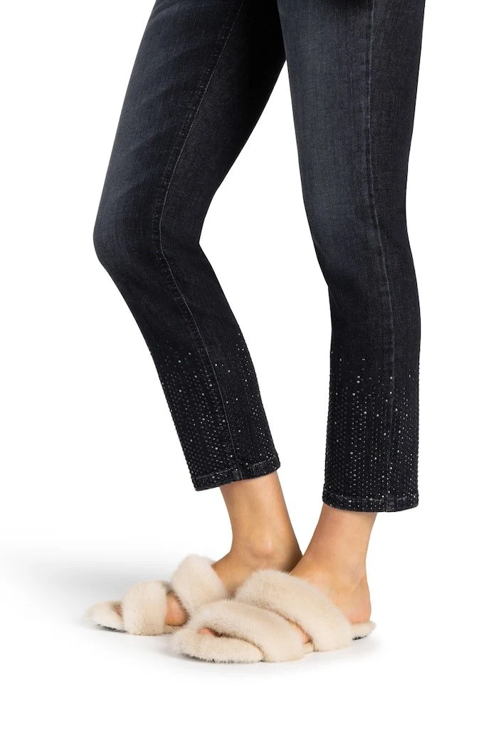 Cambio Slim Fit Jeans schwarz