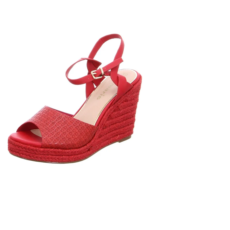 Tamaris Plateau Sandalen Damen Rot