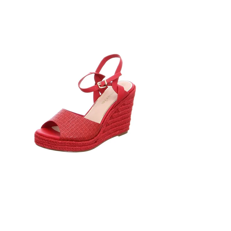 Tamaris Plateau Sandalen Damen Rot