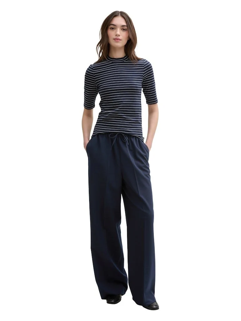 Tom Tailor Stoffhose Dunkelblau