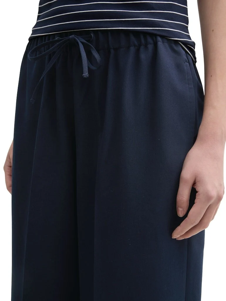 Tom Tailor Stoffhose Dunkelblau
