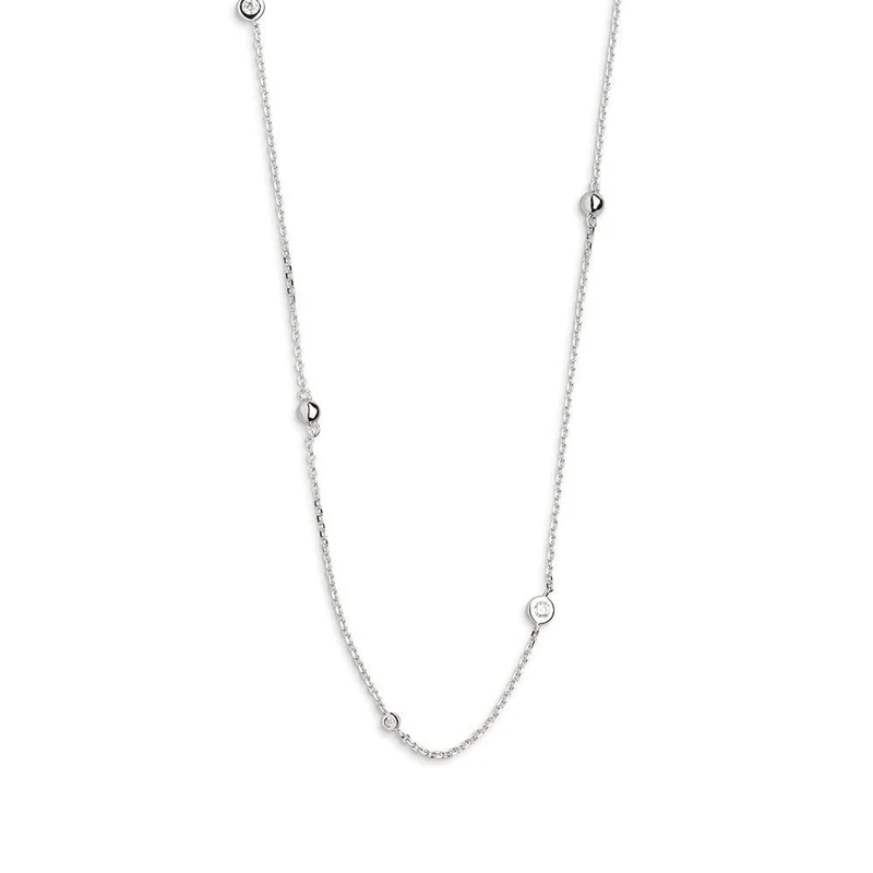 Xenox Damen 925 Sterling Silber Halskette mit Anhänger XS3829
