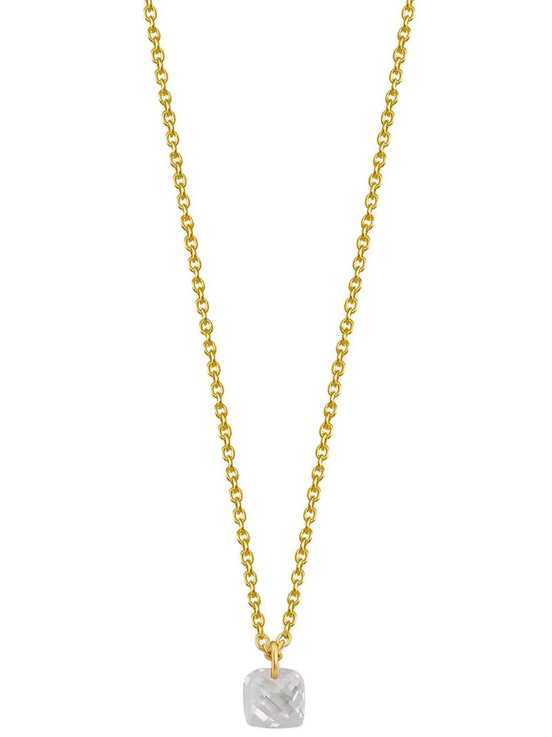 Xenox Damen 925 Sterling Silber Halskette 18K XS6023G