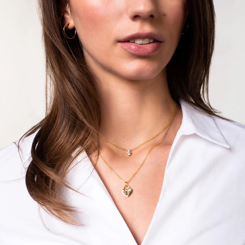 Xenox Damen 925 Sterling Silber Halskette XS7347G