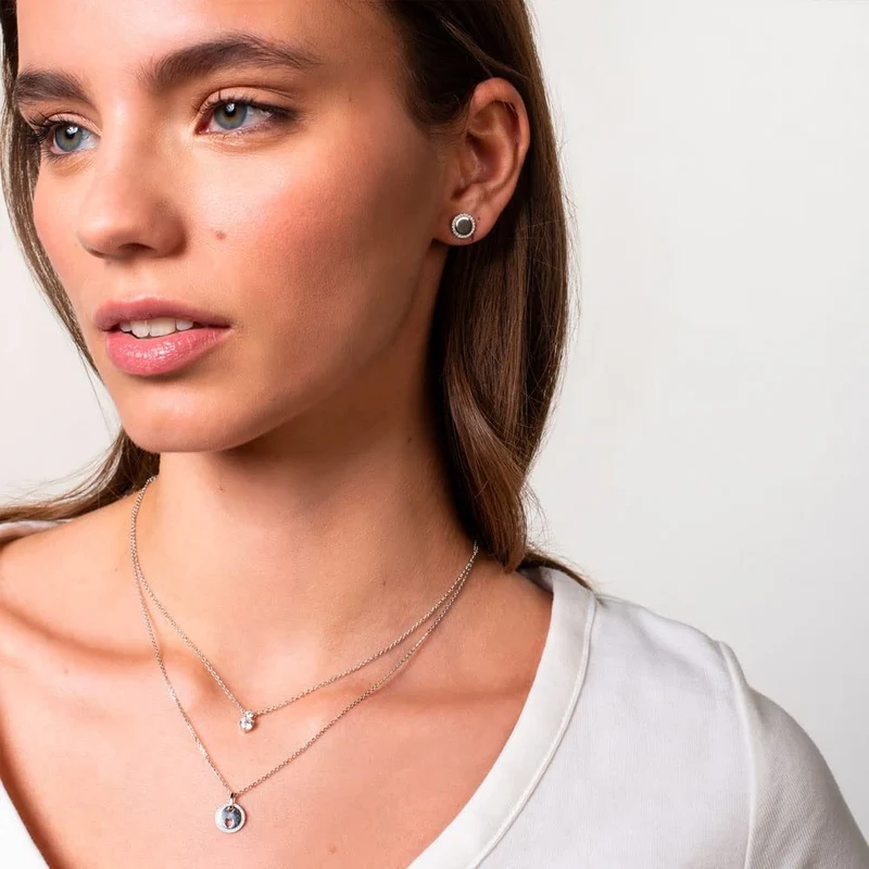 Xenox Damen 925 Sterling Silber Halskette XS7347