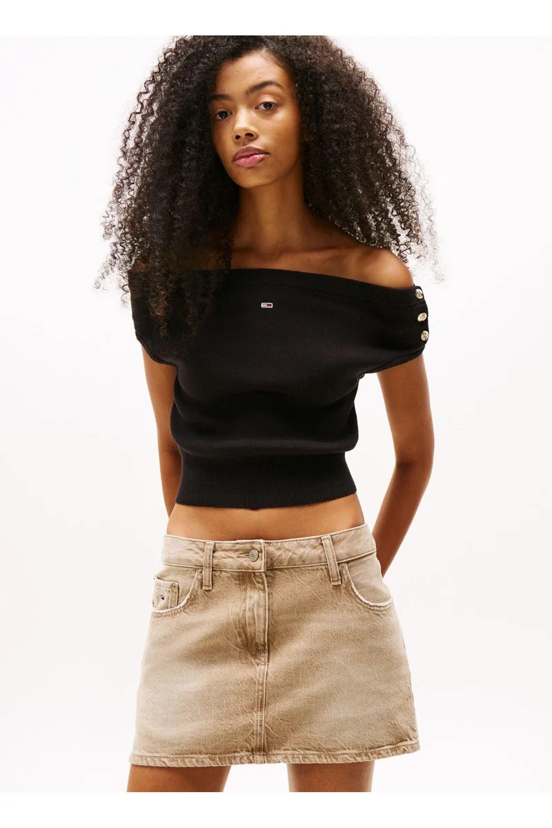 Tommy Jeans Damen Top Schwarz