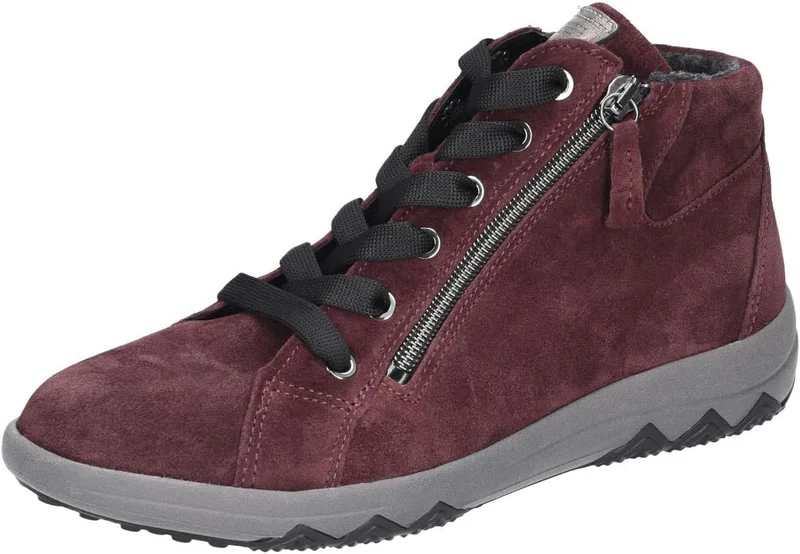 waldläufer Damen Stiefeletten Bordeaux