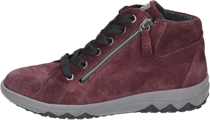 waldläufer Damen Stiefeletten Bordeaux