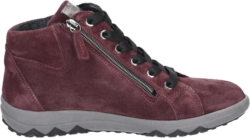 waldläufer Damen Stiefeletten Bordeaux