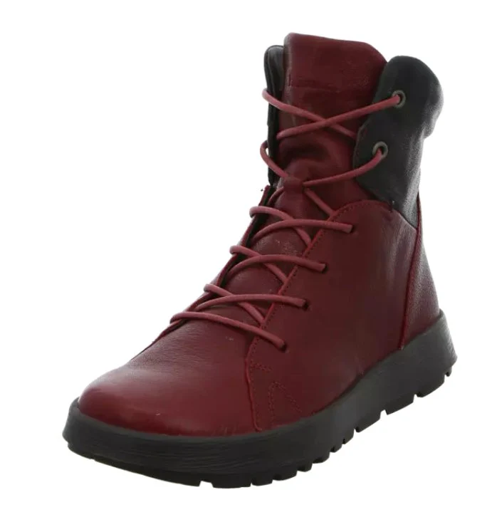 Think Schnür-Stiefeletten bordeaux