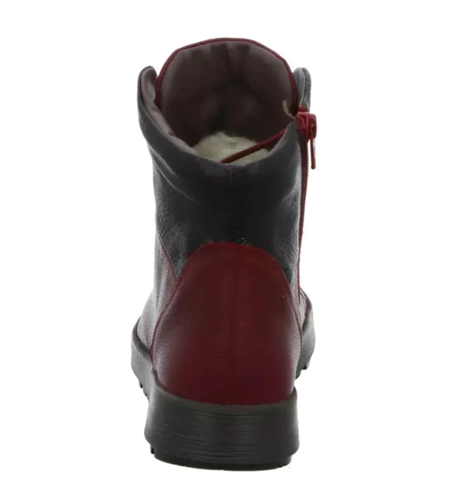 Think Schnür-Stiefeletten bordeaux