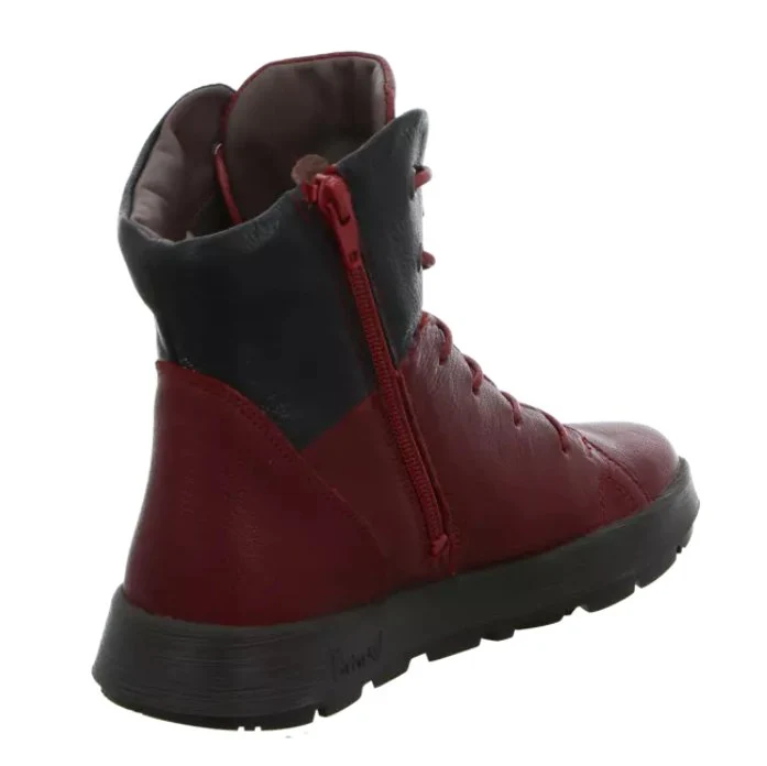 Think Schnür-Stiefeletten bordeaux
