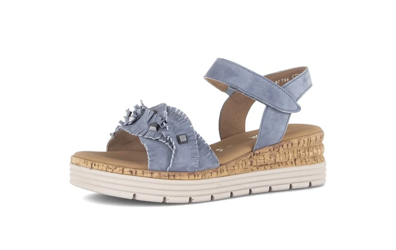Gabor Plateau Sandalen himmelblau