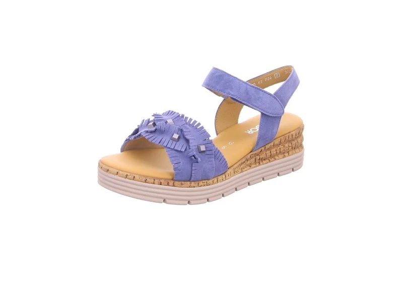 Gabor Plateau Sandalen himmelblau