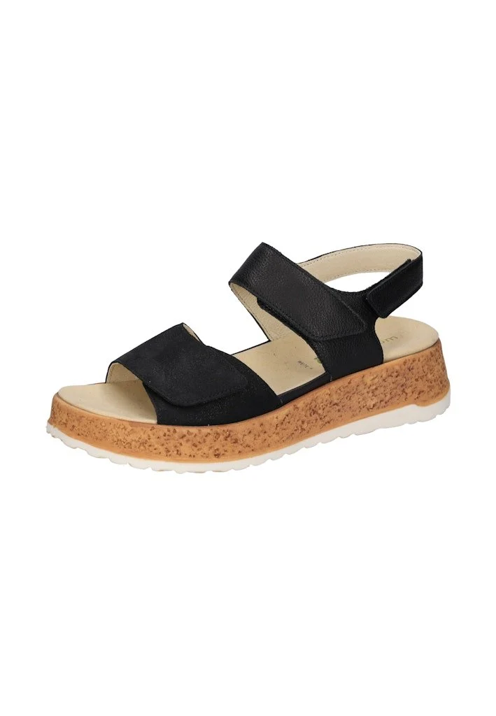 Waldläufer Komfort Sandalen schwarz