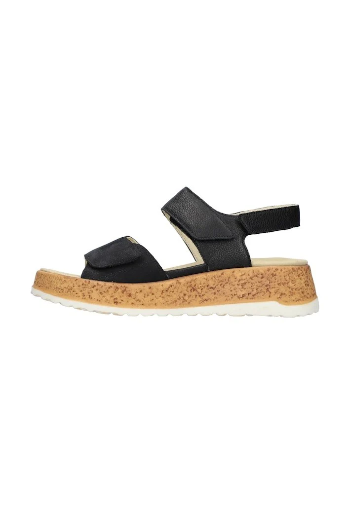 Waldläufer Komfort Sandalen schwarz