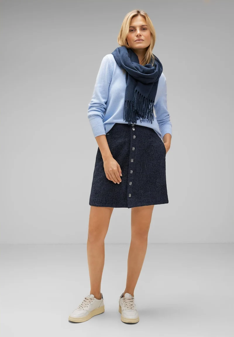 Street One Faltenrock blau