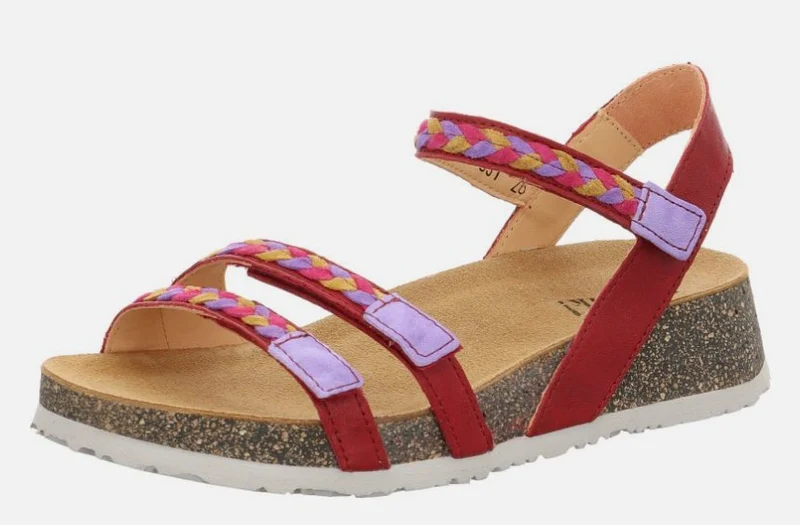 Think Riemchen Sandalen rot