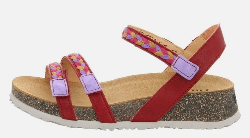 Think Riemchen Sandalen rot
