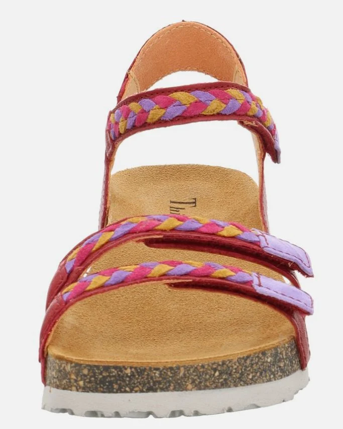 Think Riemchen Sandalen rot