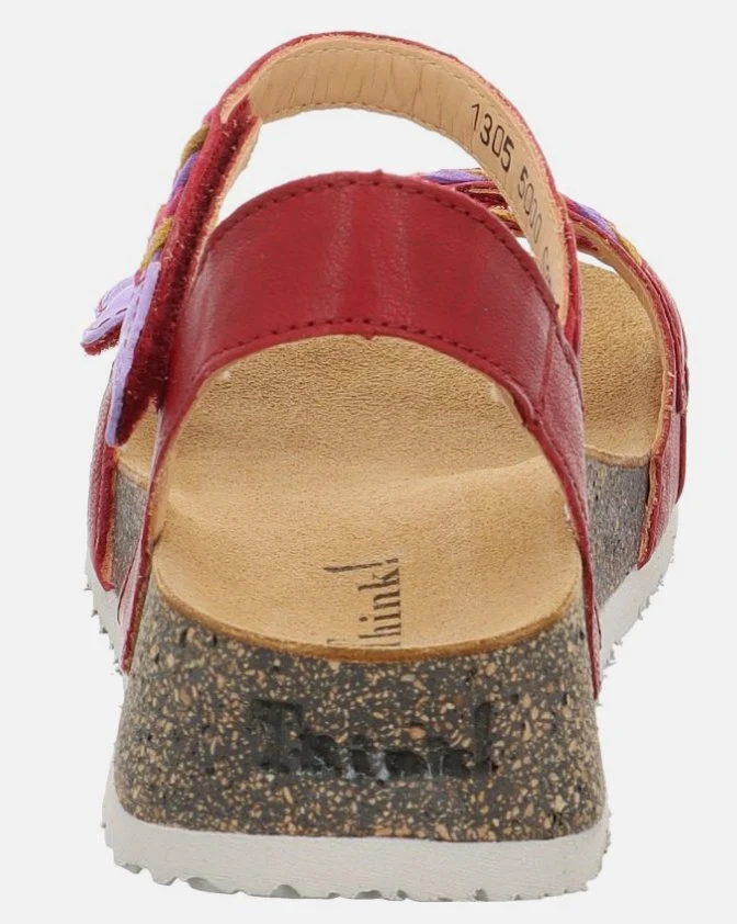 Think Riemchen Sandalen rot