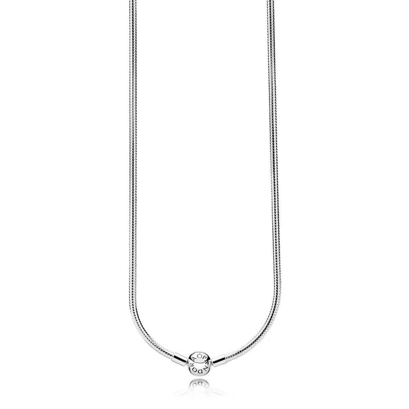 Pandora Moments Schlangen-Gliederhalskette Silber 590742HV-45