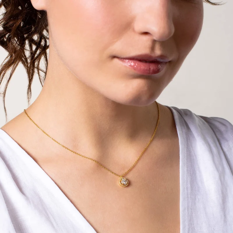 Xenox Damen 925 Sterling Silber Halskette XS7065G