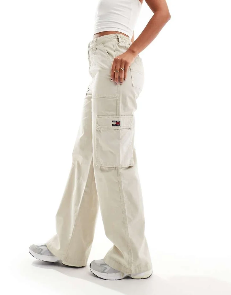 Tommy Hilfiger Cargohose Damen Beige