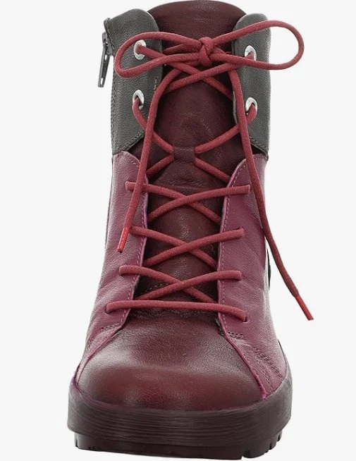 Think Schnür-Stiefeletten bordeaux