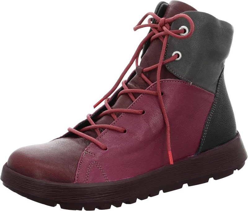 Think Schnür-Stiefeletten bordeaux