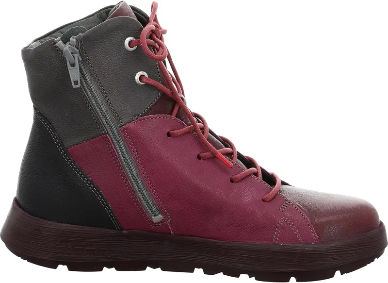 Think Schnür-Stiefeletten bordeaux