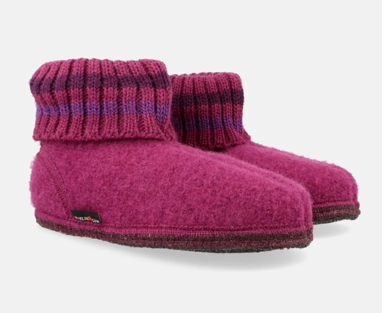 Haflinger Hausschuhe pink