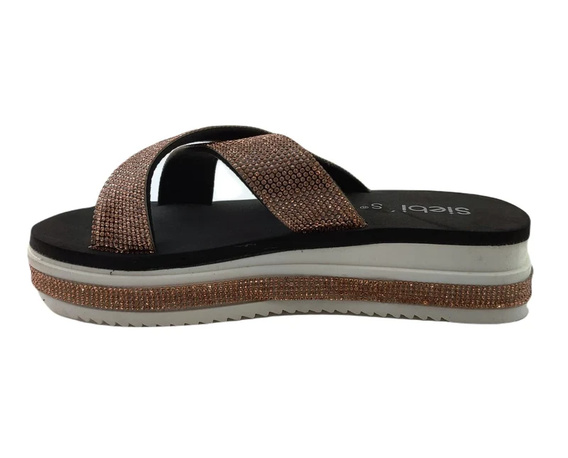 Siebi's Plateau Sandalen Damen Rose